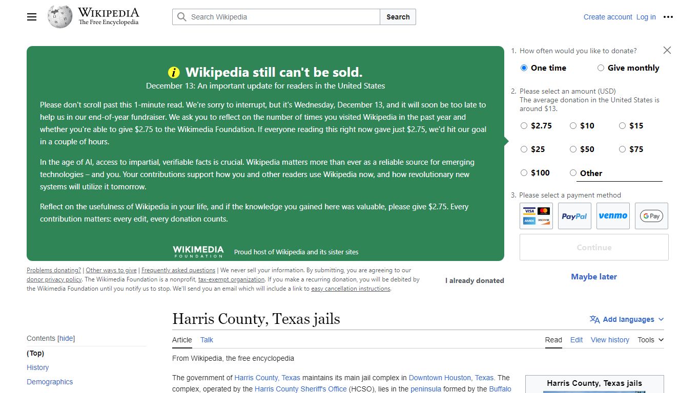 Harris County, Texas jails - Wikipedia